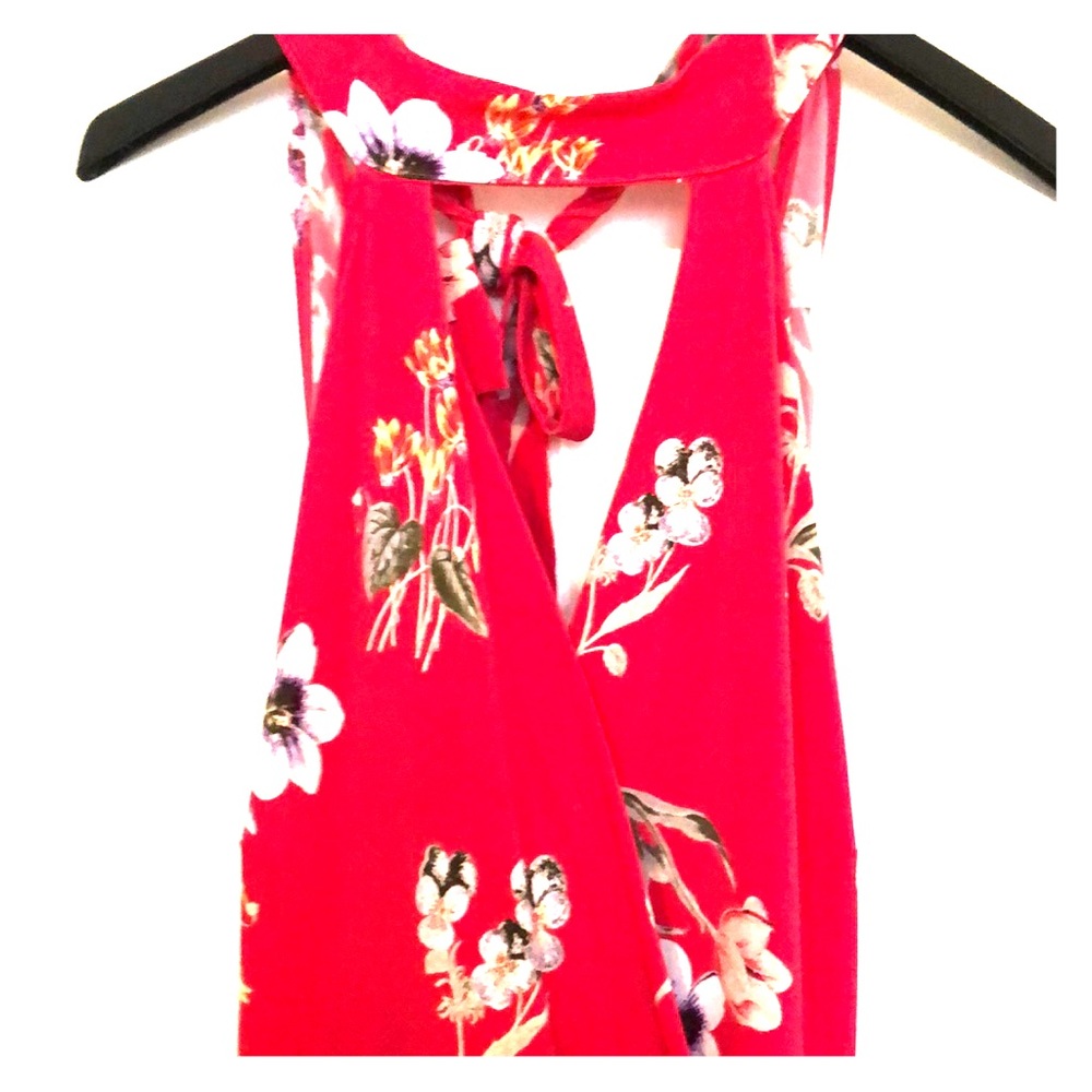 Maxi Halter Floral Dress